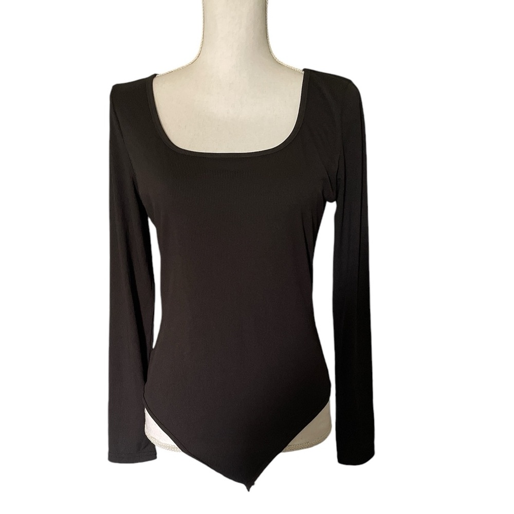 OQQ Black slimming bodysuit size XL whimsigoth witchy witch cocktail dinner
